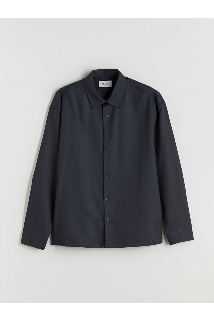 LCW ERKEK W5I464F8 UK.GMK,V-TENCEL - Petrol Mavisi