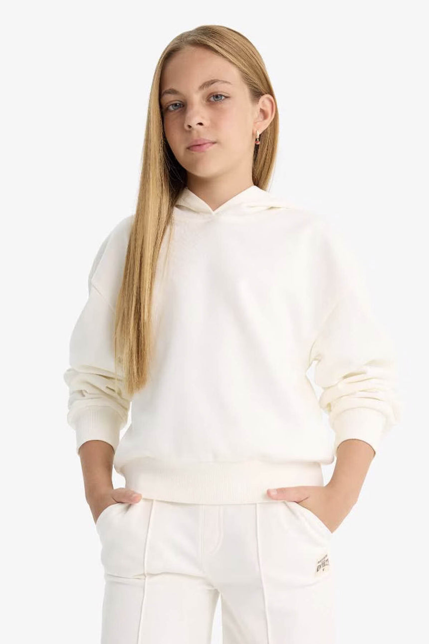 DeFacto Çocuk Relaxed Sweatshirt F0008A8 - Ekru