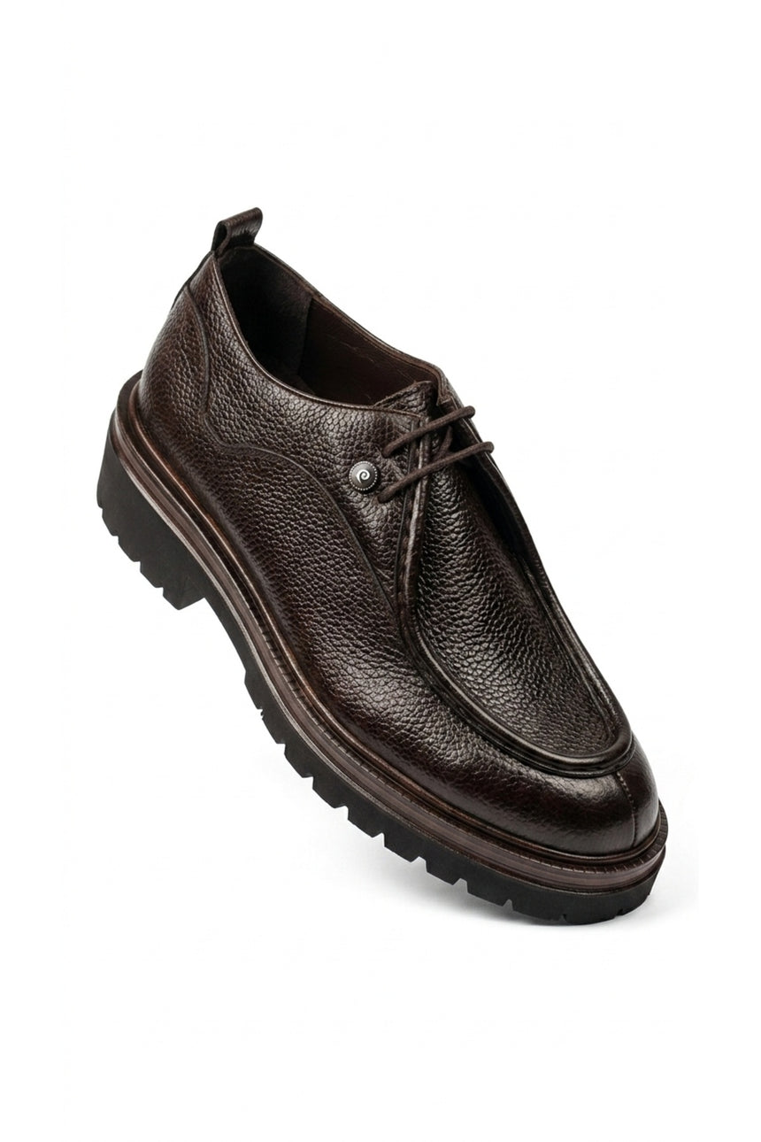 Pierre Cardin Erkek Ayakkabı 103-OSLO PREMIUM - Koyu Kahverengi