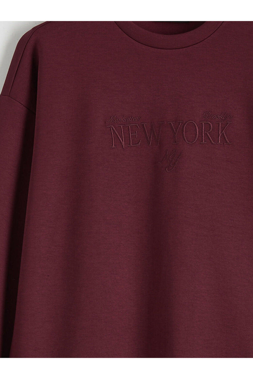 LC Waikiki Kadın Sweatshirt W5M855D8 - Koyu Mor