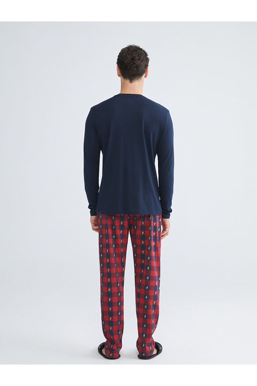 LC Waikiki Erkek Pijama Takımı W5FM78D8 - Koyu Lacivert