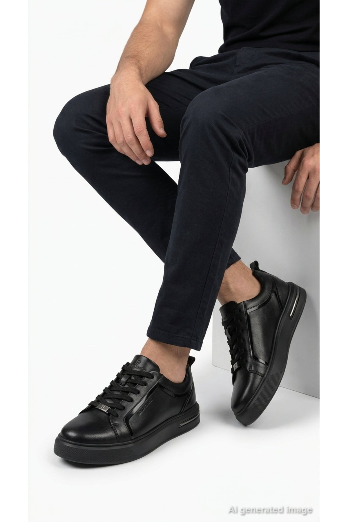 Pierre Cardin Erkek Günlük Ayakkabı 12-10447 - Siyah