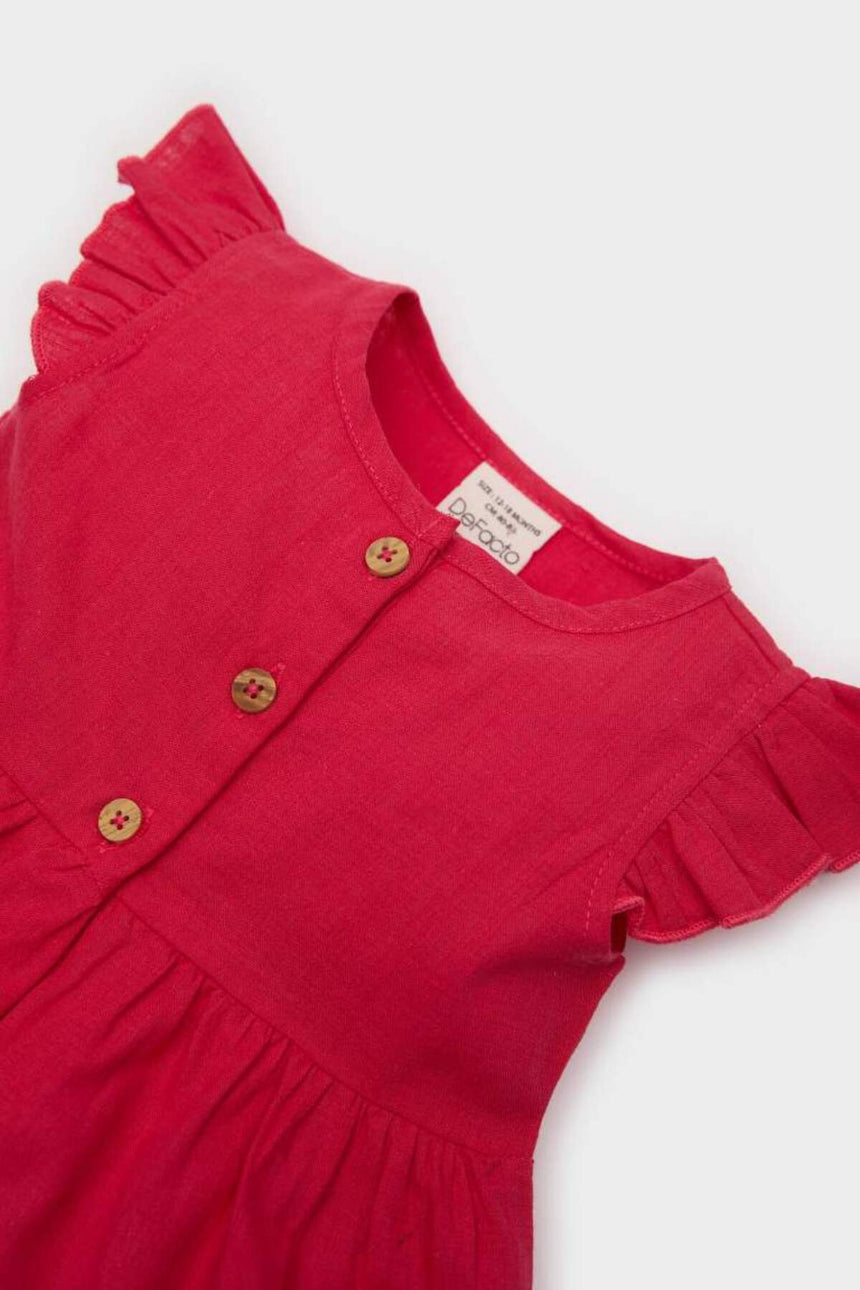 Defacto Çocuk Woven Dress Z7402A2 - Kırmızı
