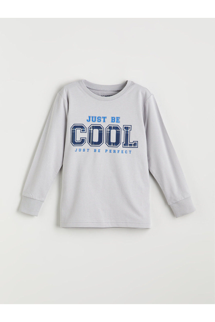 LC Waikiki Çocuk Pijama Takımı W5N538B4 - Mat Gri