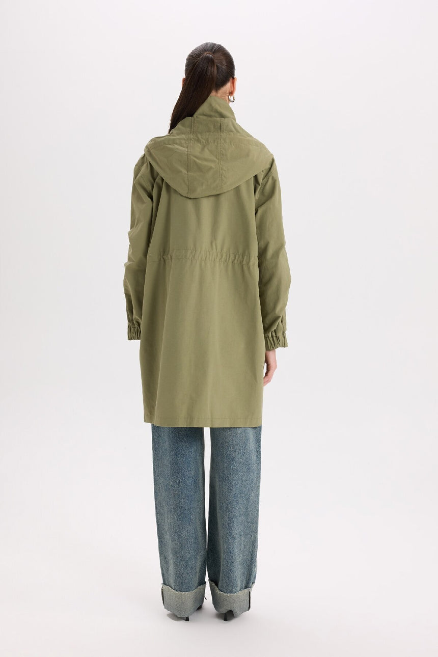 Defacto Kadın Light Parka A8988Ax - Koyu Yeşil