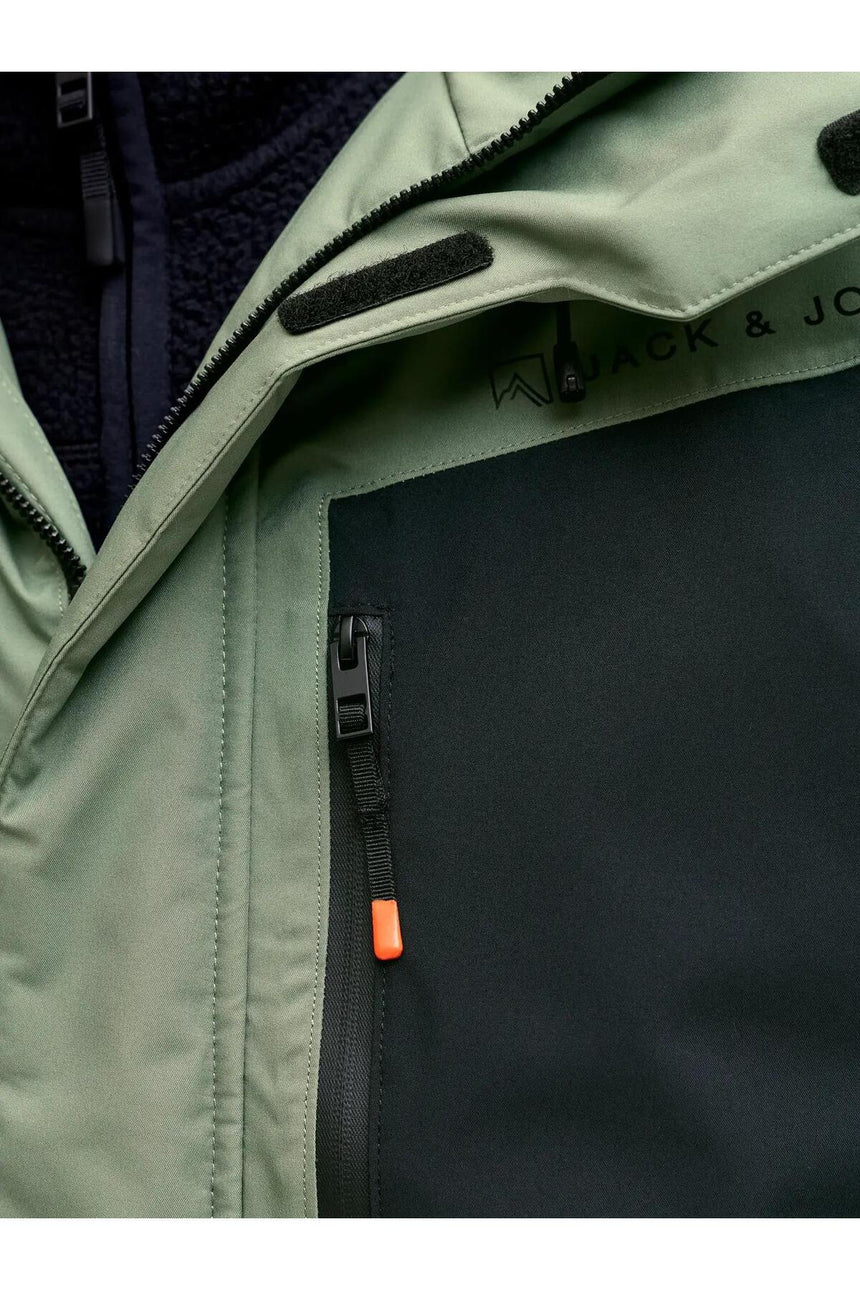JACK&JONES JJALPES SKI JACKET 12284649 - Koyu Yeşil