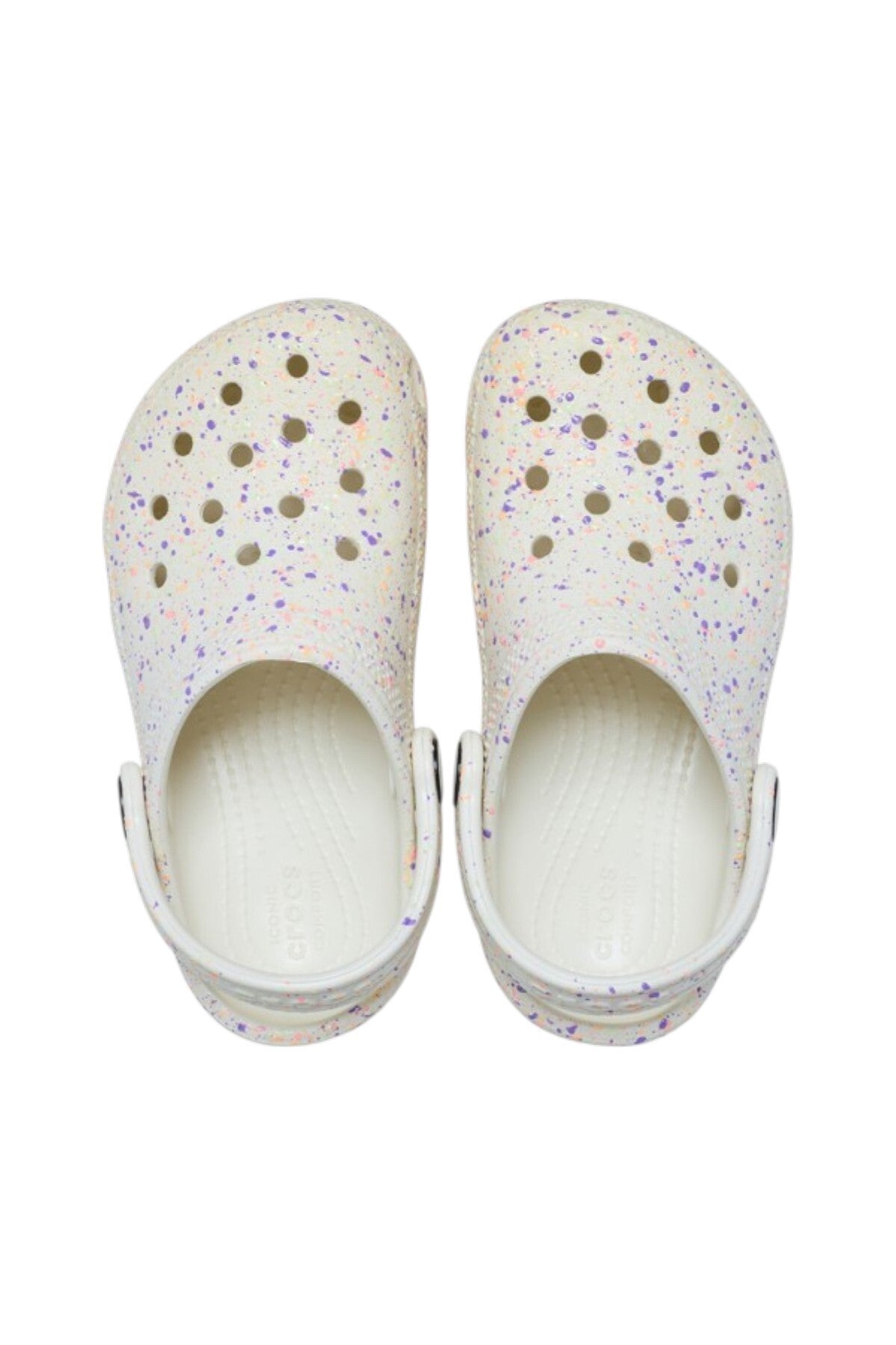 Crocs Classic Glow Paint Splatter Clog Çocuk Terlik 212669 - Beyaz
