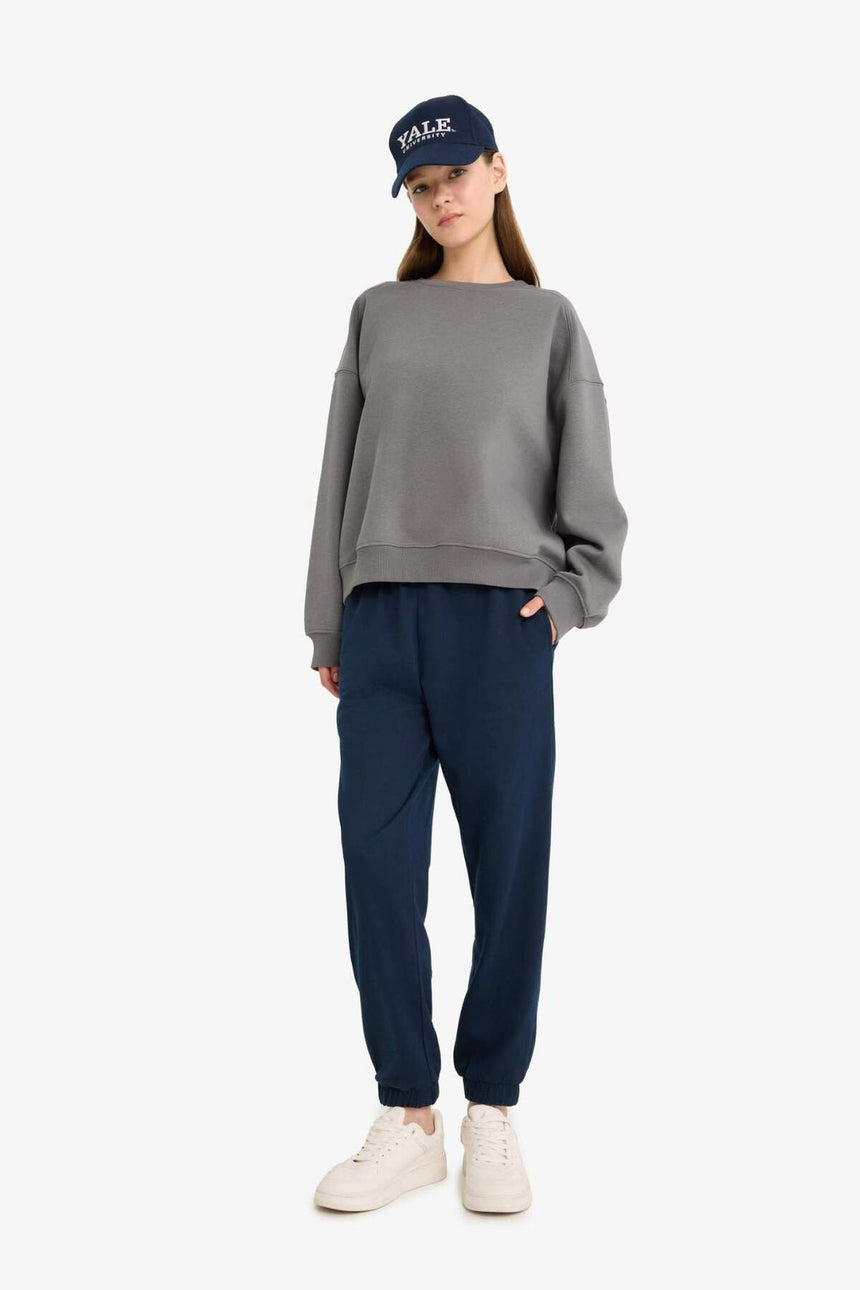 DeFacto Kadın Sweatshirt A4177AX - Gri
