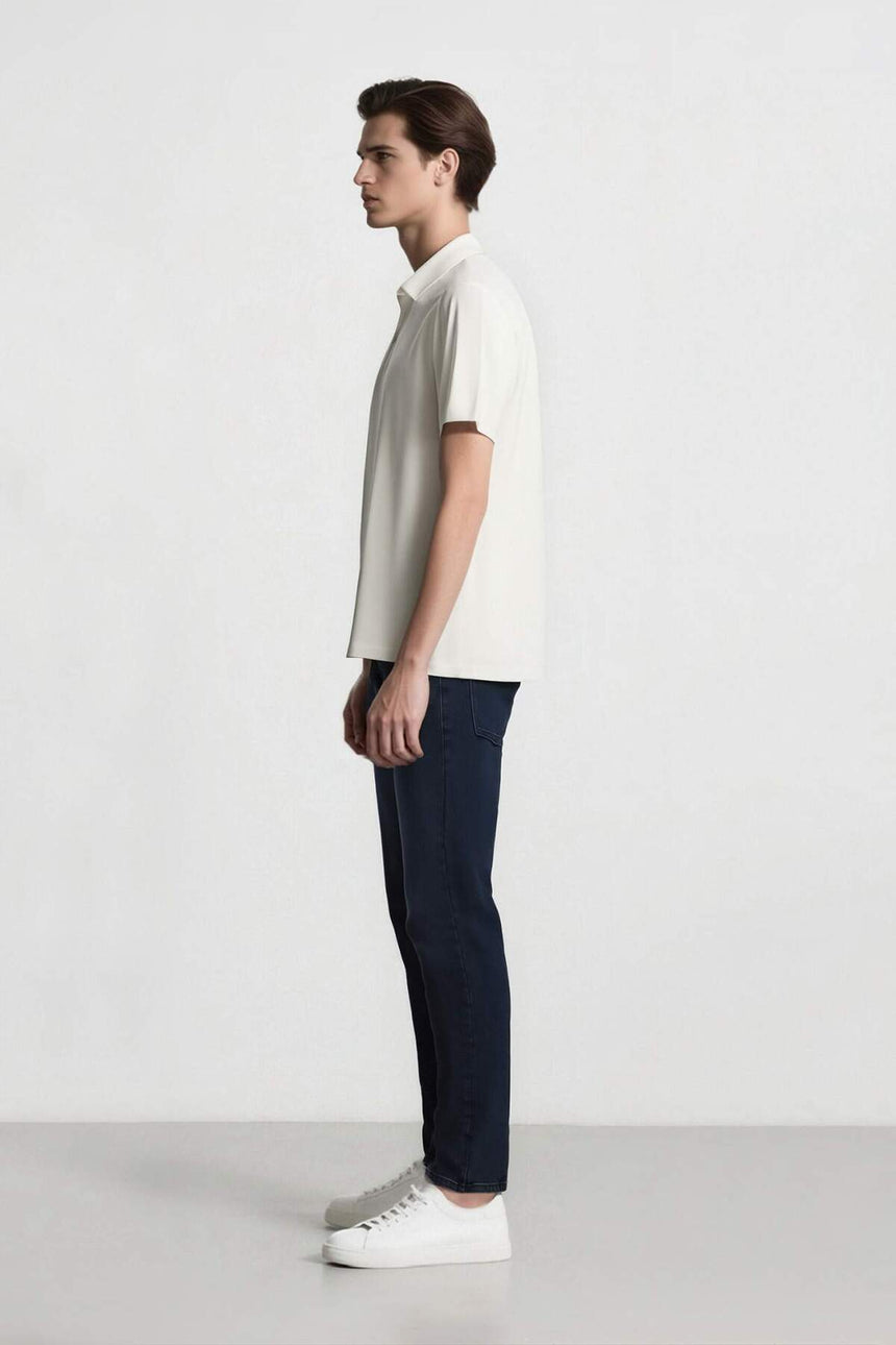 DeFacto R8791AZ Erkek Jean Pantolon - Mavi / Siyah