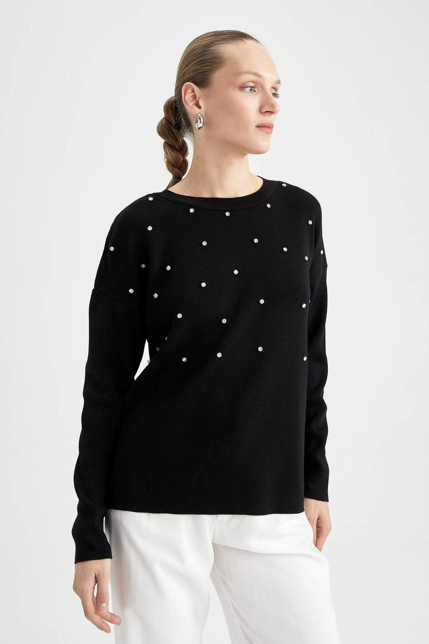 Defacto Kadın Pullover R0726Az - Siyah