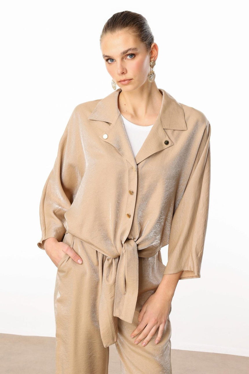 MODA İLGİ GÖMLEK ILG251GMK10047 - Kahverengi