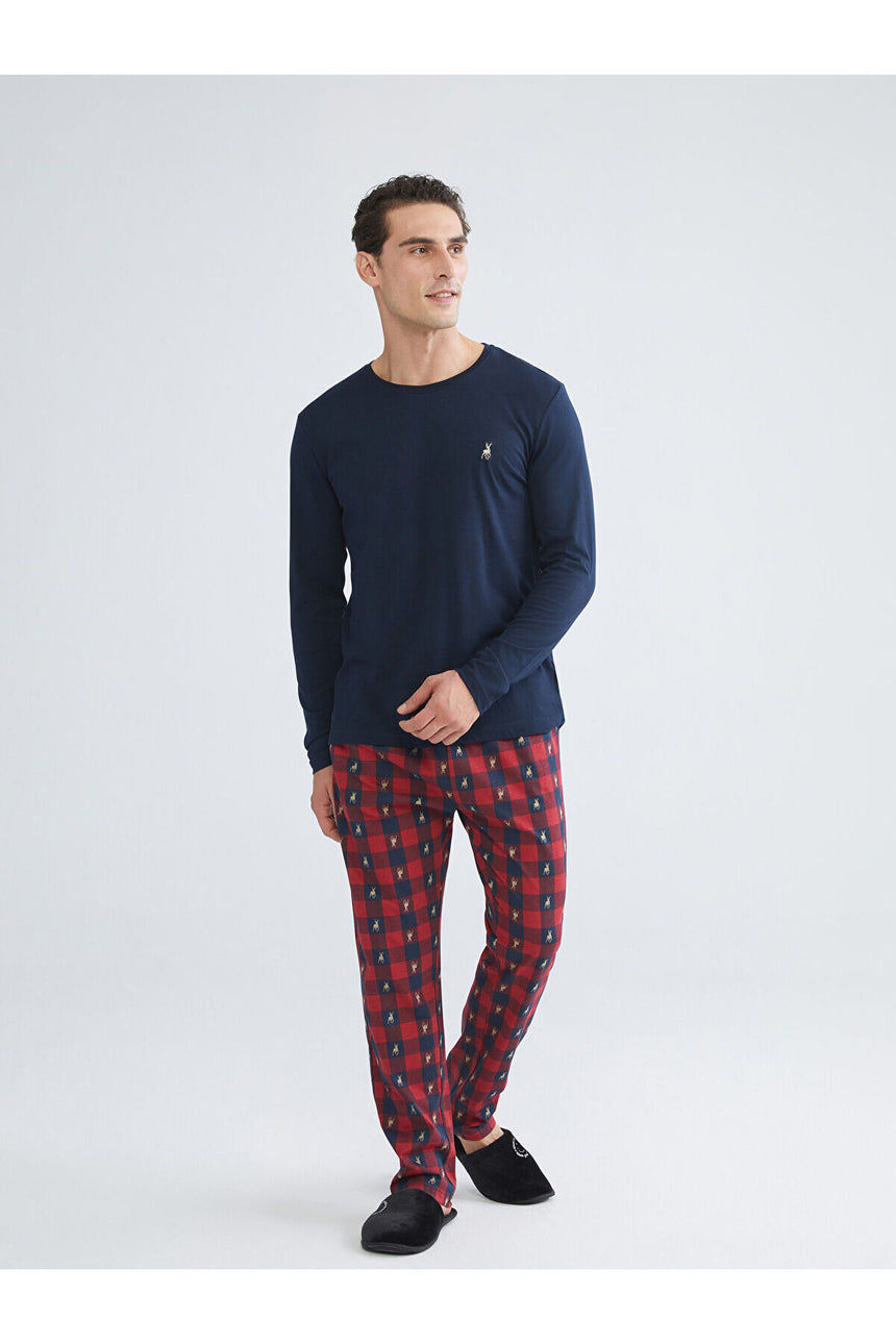 LC Waikiki Erkek Pijama Takımı W5FM78D8 - Koyu Lacivert