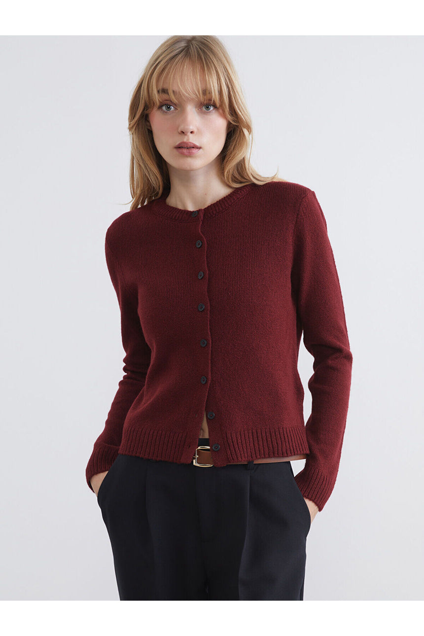 LC Waikiki Kadın Hırka W5NI71F8 - Bordo