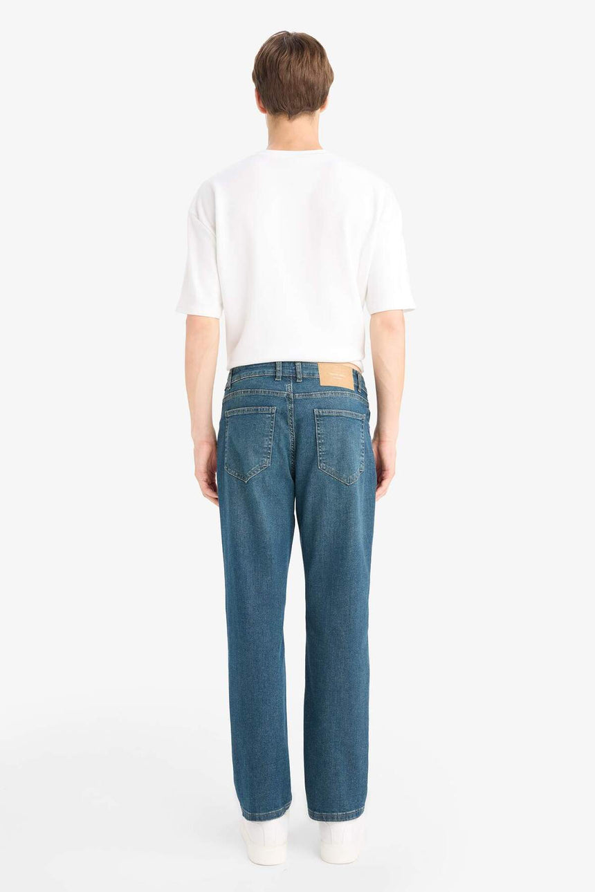 DeFacto R9026AZ Erkek Jean Pantolon - Koyu Yeşil