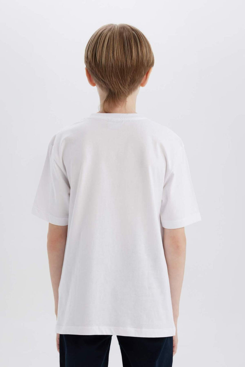 DeFacto K1687A6 Çocuk T-Shirt - Beyaz