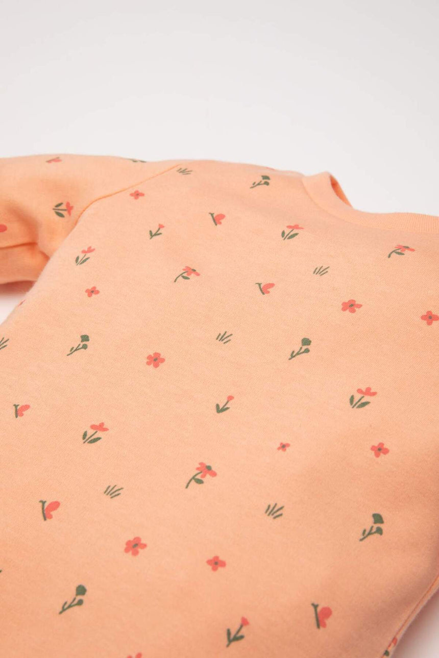 Defacto Çocuk Knitted Pyjamas D8291A5 - Somon Rengi / Pembe / Turuncu