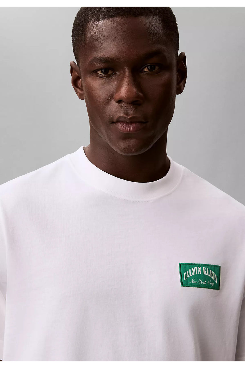 Calvin Klein Erkek SS 20S EASY COLLEGIATE BADGE TEE LV04RF294G - Siyah