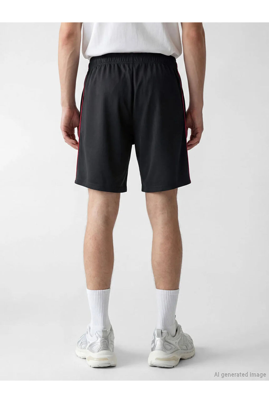 LC Waikiki Erkek Kappa Baskılı Spor Şort S6NB07B8 - Siyah