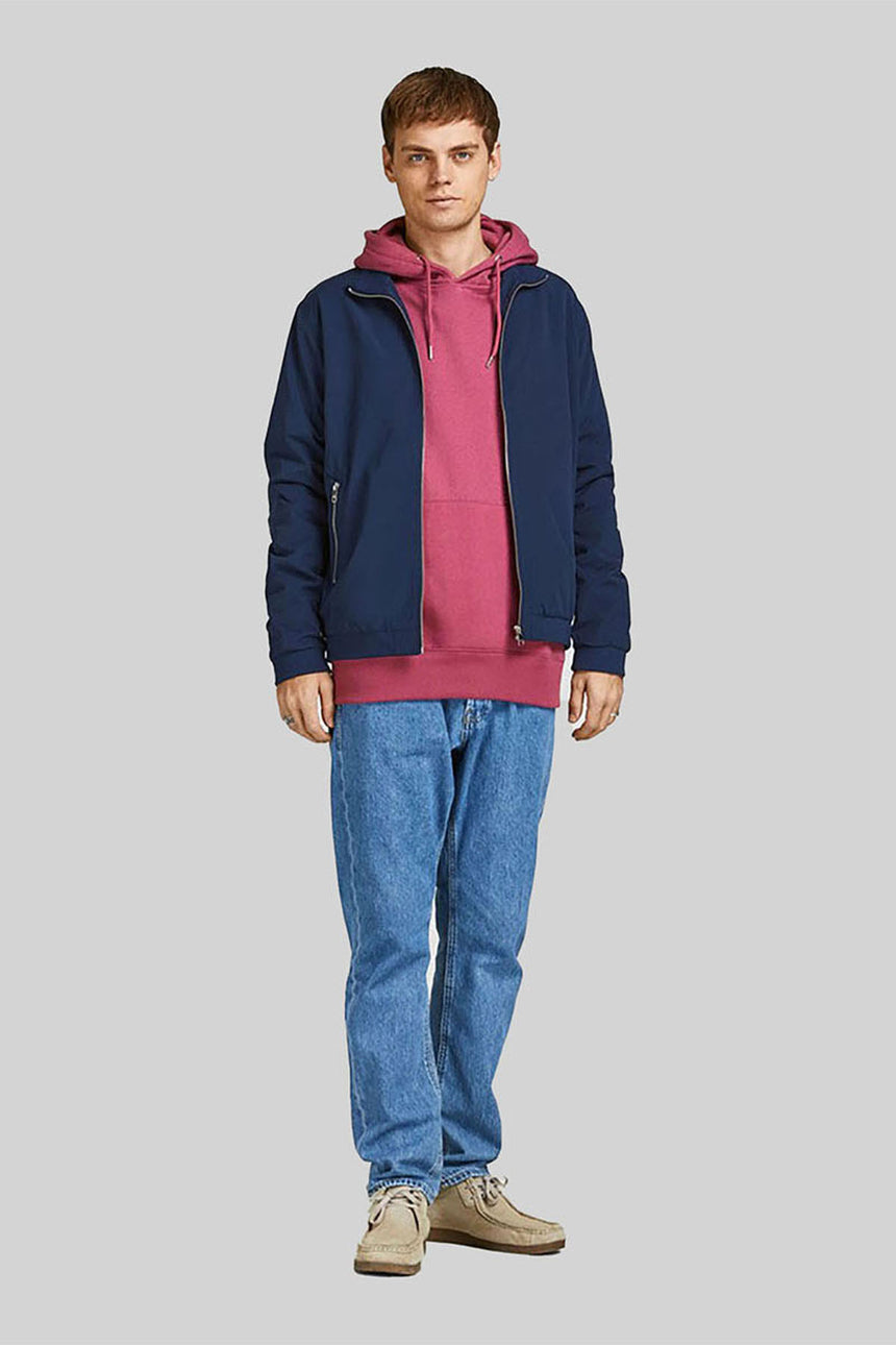 JACK&JONES JJERUSH HARRINGTON BOMBER NOOS 12204277 - Koyu Lacivert