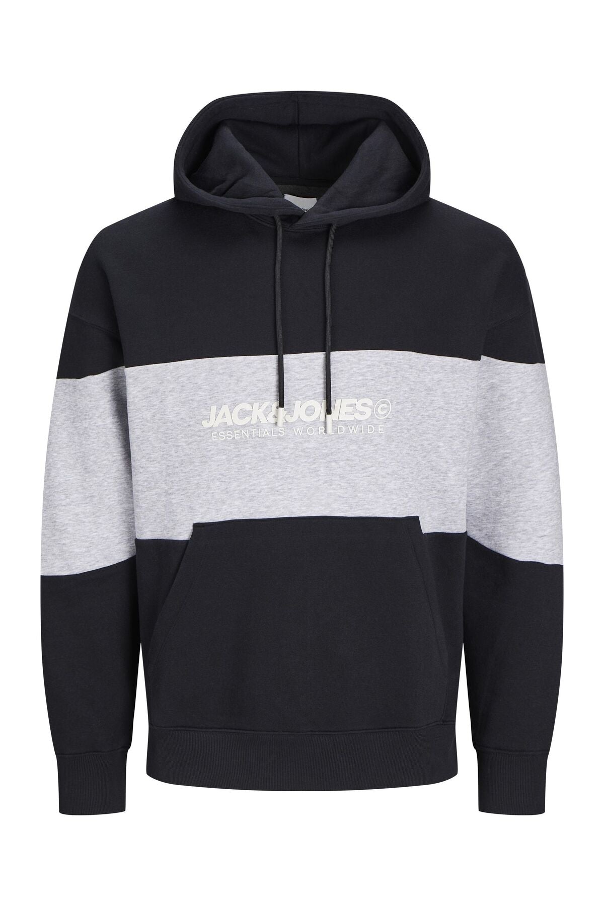 Jack & Jones Legacy Erkek Kapüşonlu Sweatshirt 12256590 - Siyah