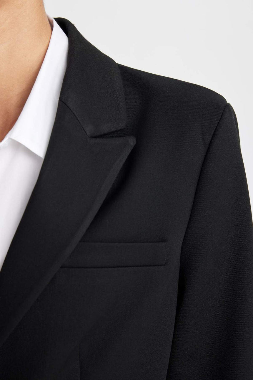 DeFacto Kadın Fitted Blazer Ceket D3157AX - Siyah