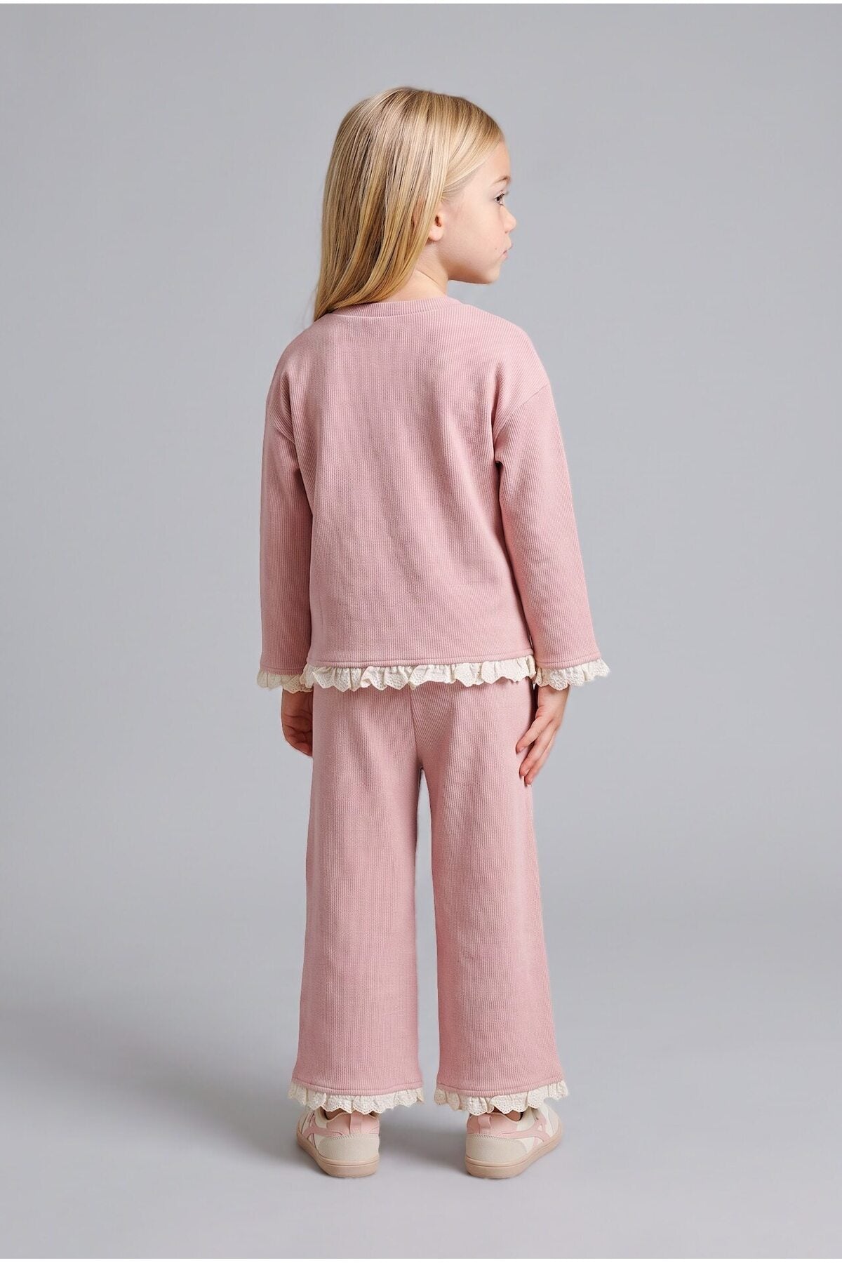 DeFacto Çocuk Wide Leg Eşofman Altı I5584A5 - Gül Kurusu