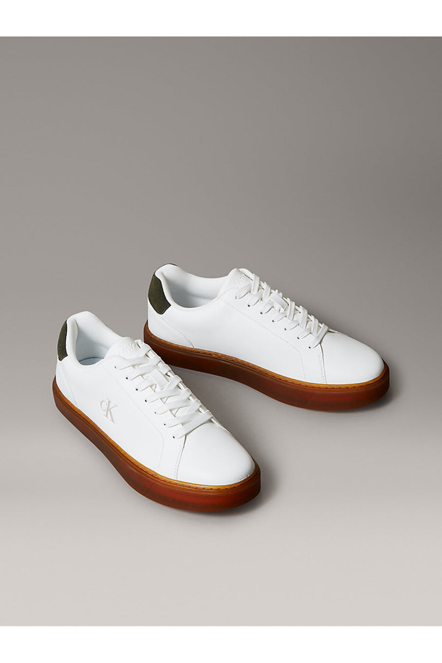 Calvin Klein Erkek CLASSIC CUPSOLE LACEUP LTH YM0YM01435 - Beyaz