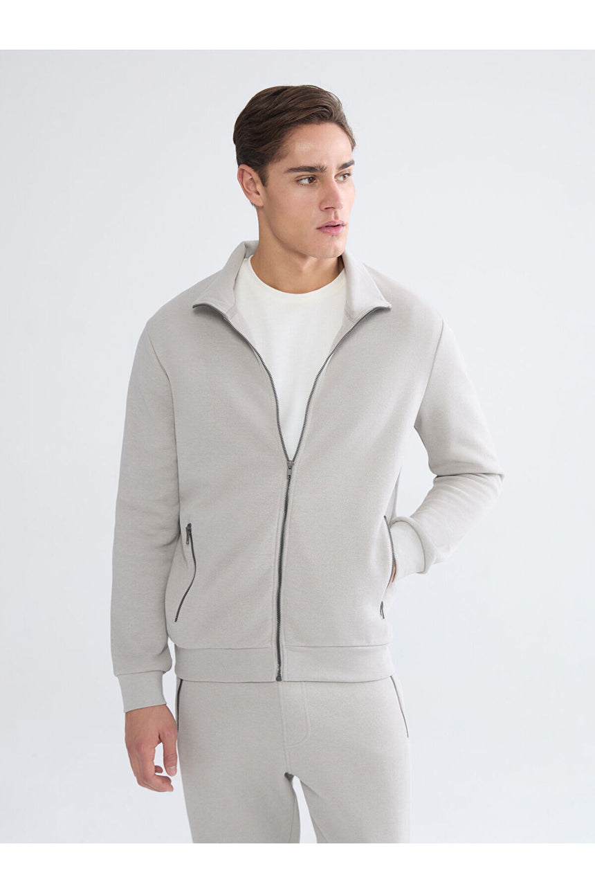 LC Waikiki Erkek Hırka W52048AD - Gri