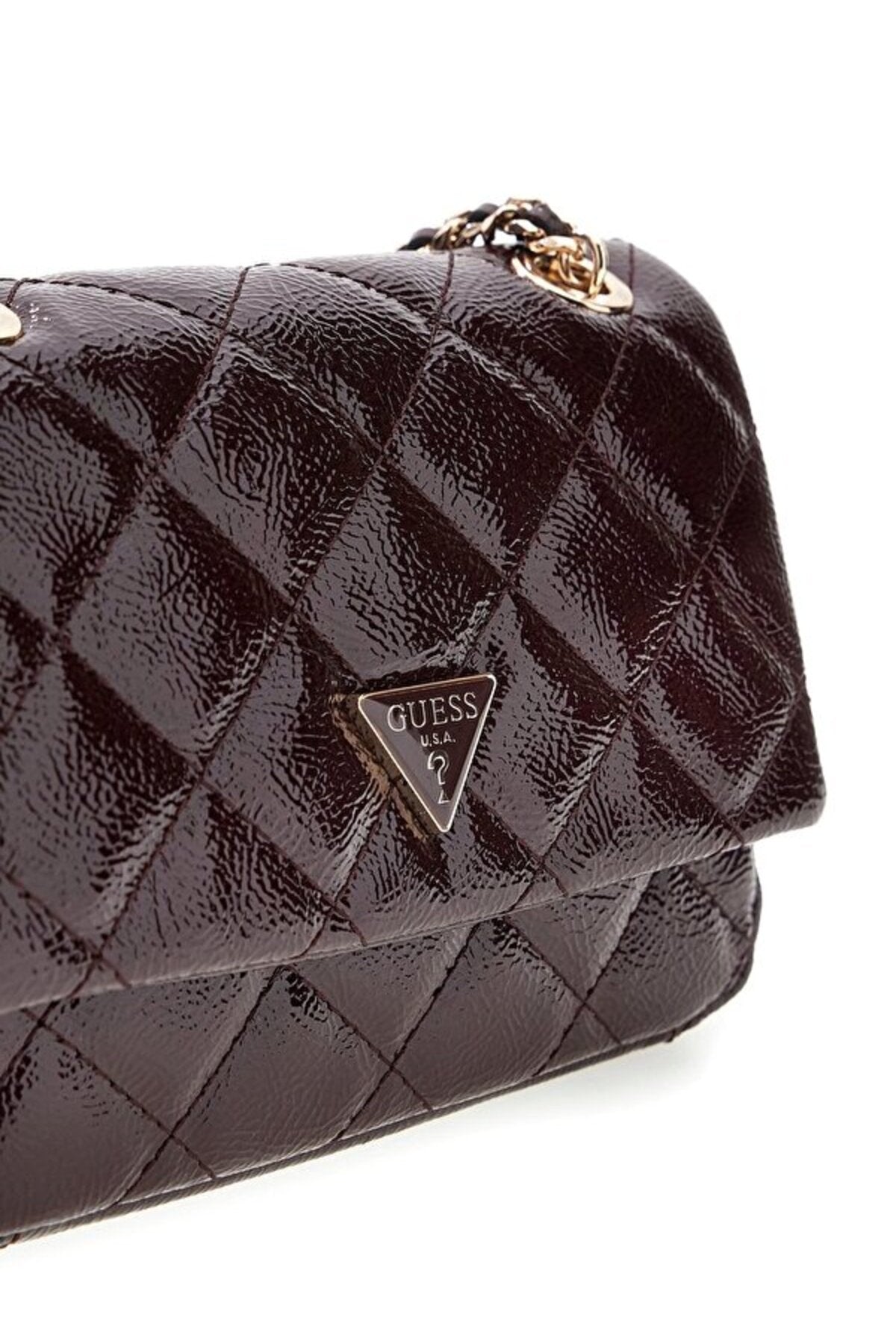 Guess Juliet Mini Kadın Omuz Çantası HWQT2456740 - Koyu Kırmızı