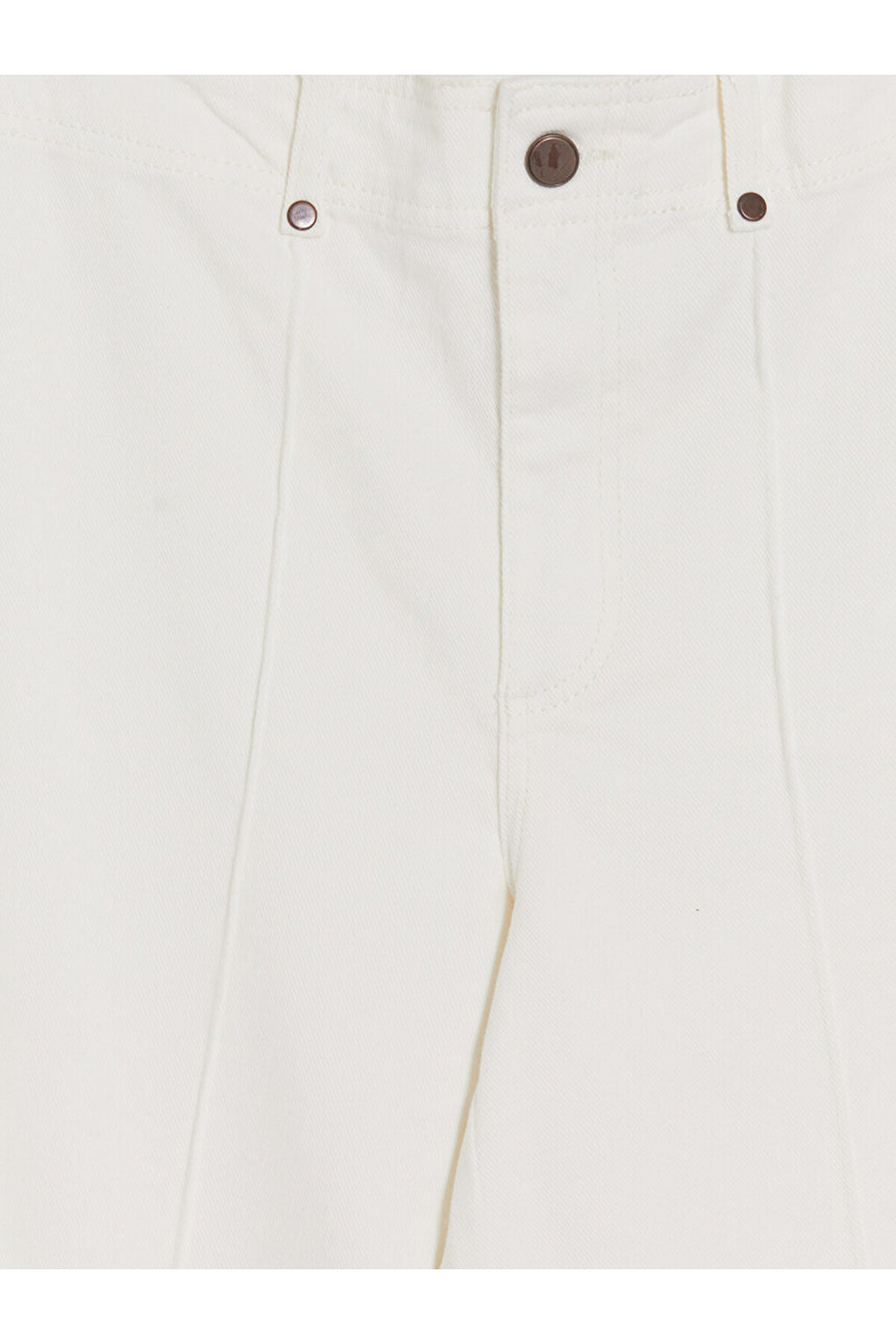 LCW KADIN W6DE34E8 PNT,EZO-SOLID - Ekru