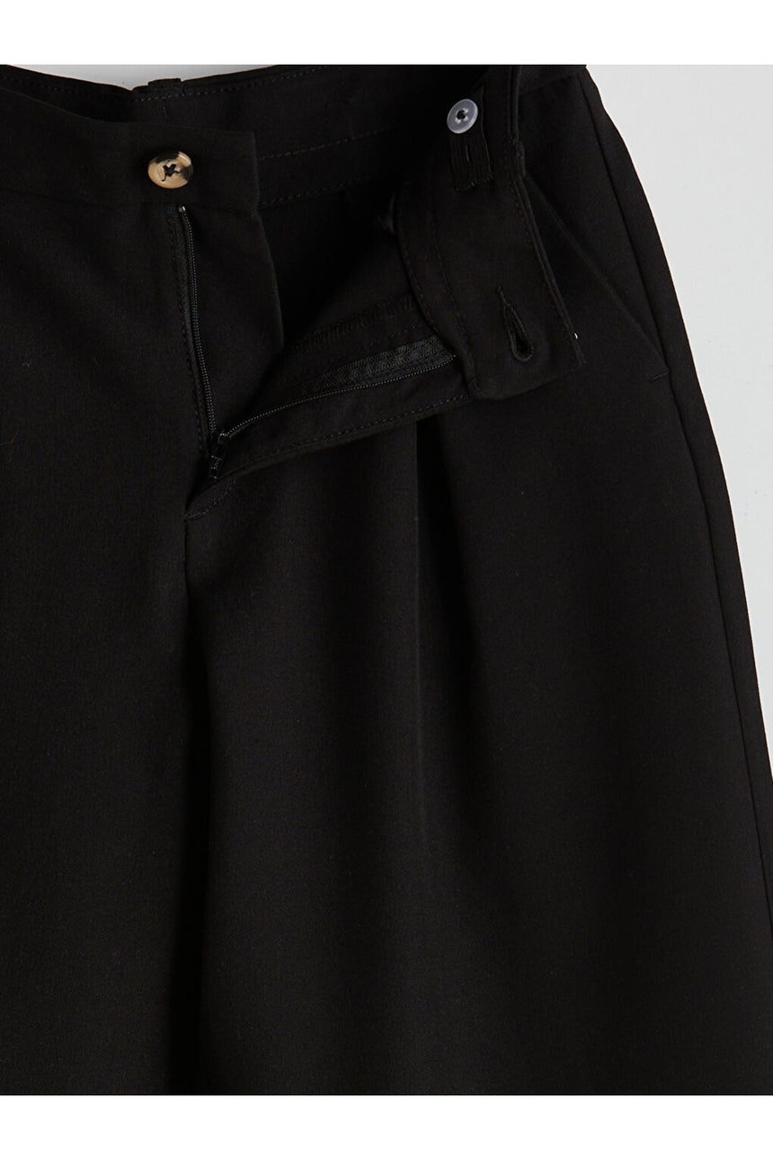 LC Waikiki Çocuk Wide Leg Pantolon W51509S4 - Siyah
