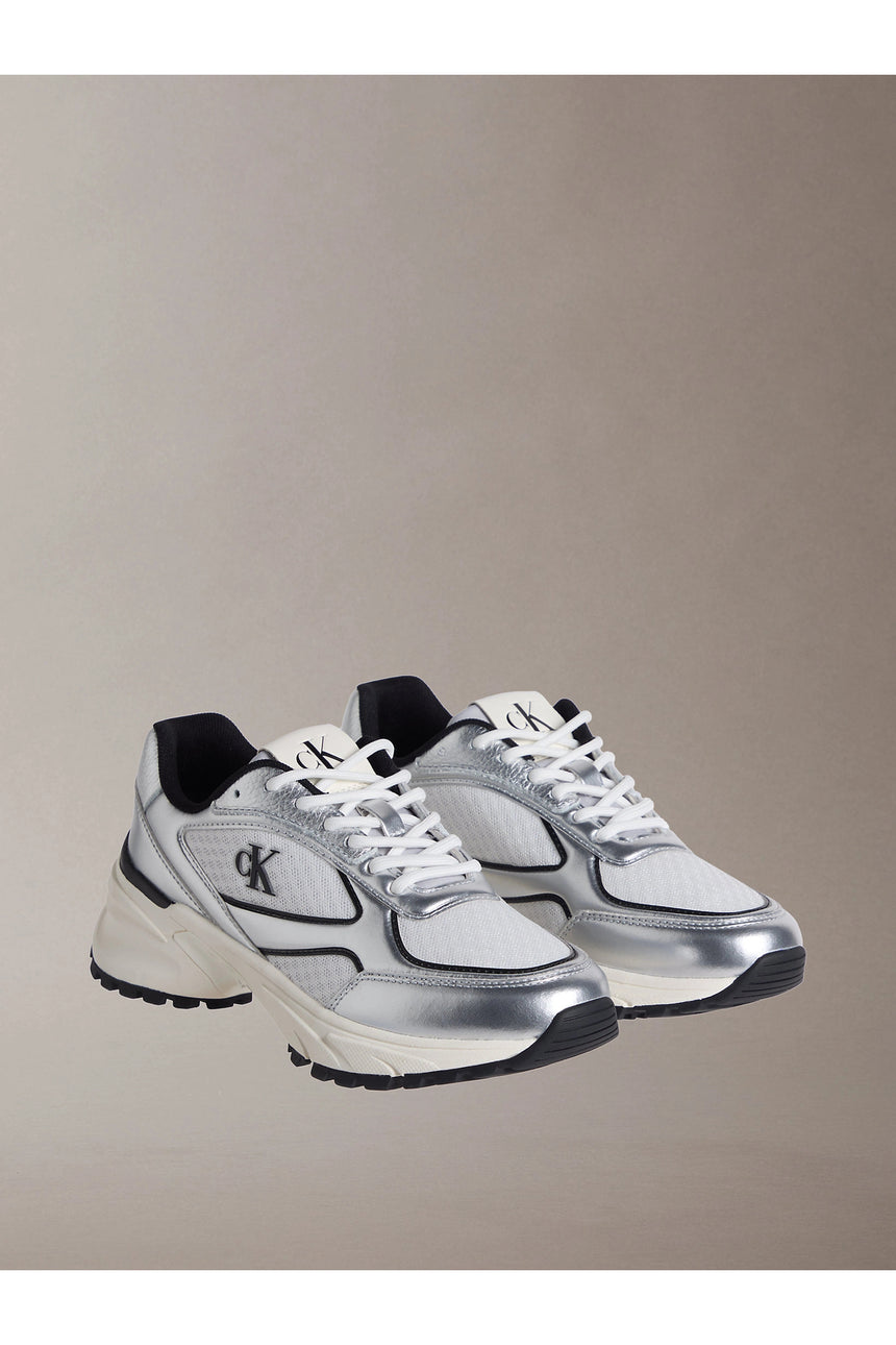 Calvin Klein Kadın HIKE RUNNER LACE UP MESH MIX MET YW0YW02063 - Gri