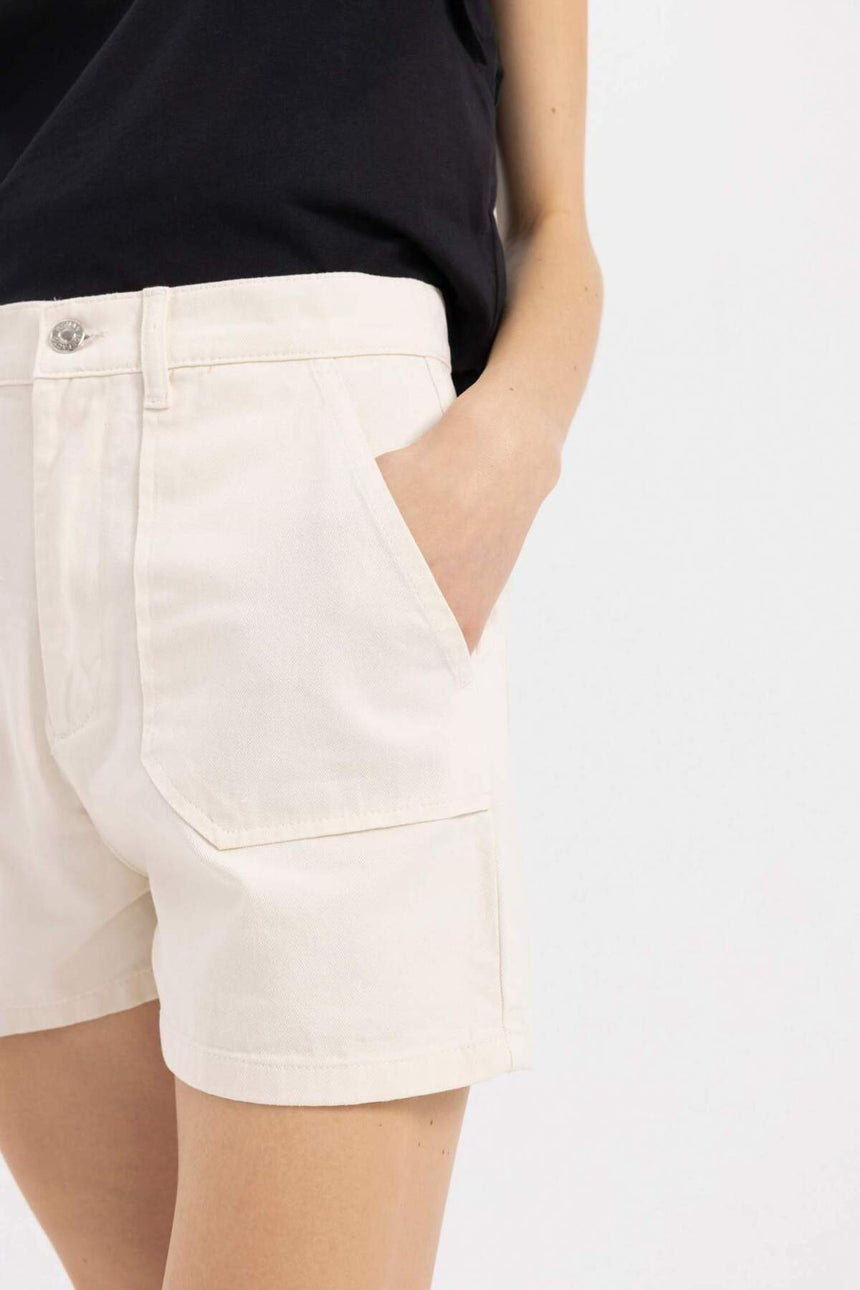 Defacto Kadın Short A8124Ax - Ekru