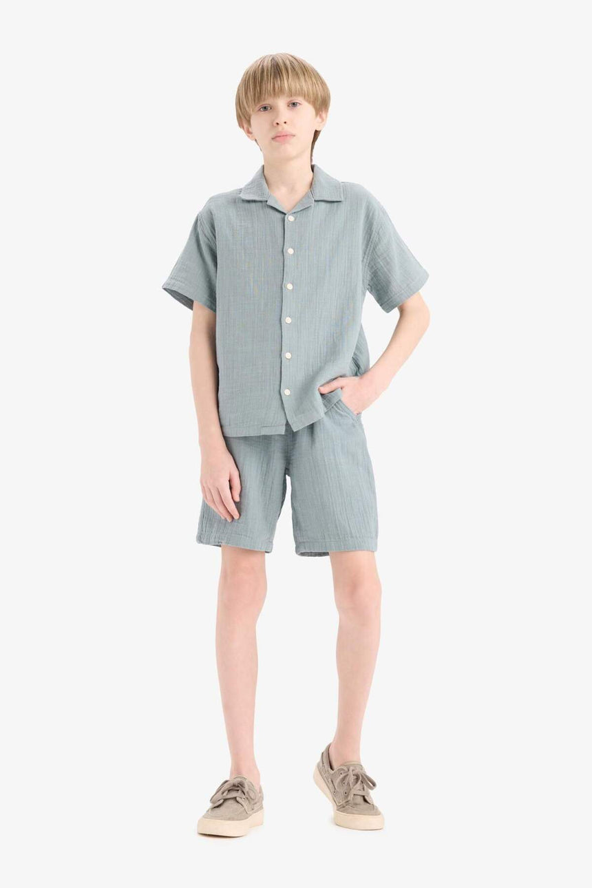 Defacto Çocuk Woven Bottom Z5370A6 - Açık Mavi