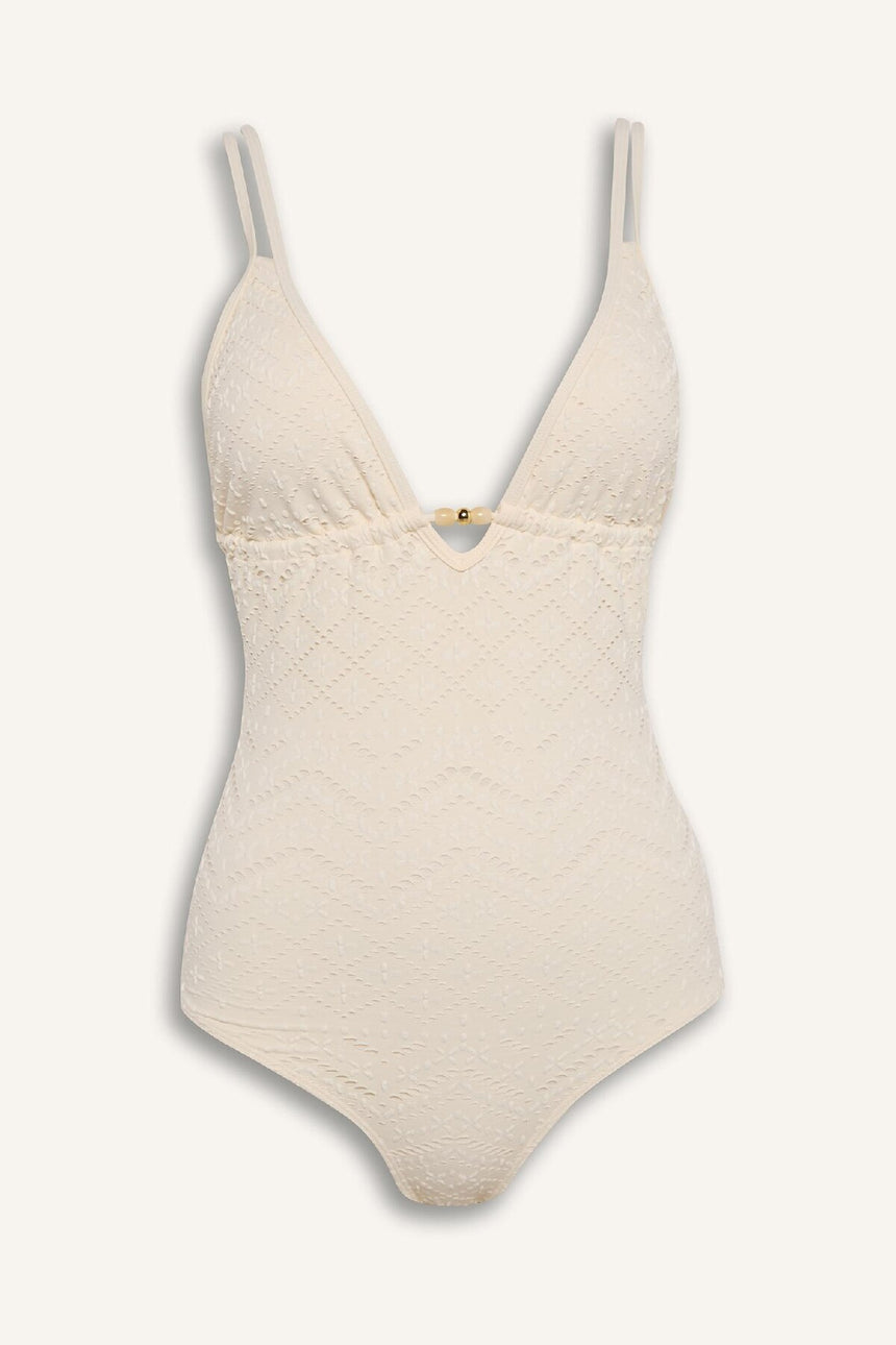 Defacto Kadın Swimsuit B6898AX - Ekru