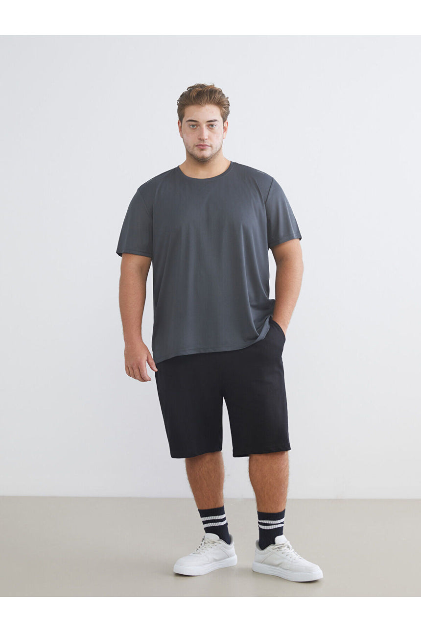LC Waikiki Erkek Kısa Kollu T-Shirt W5LT31D8 - Koyu Gri