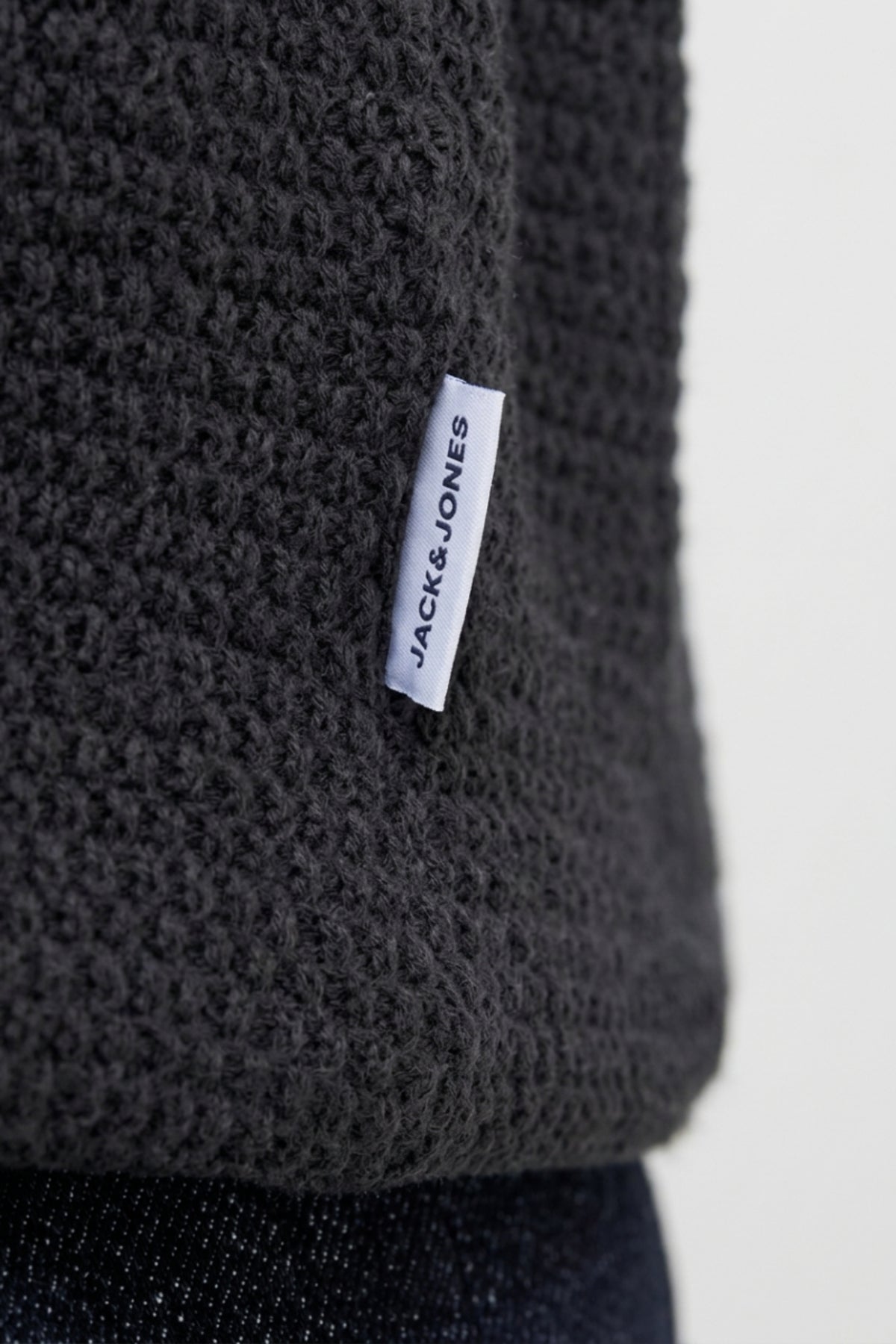 Jack & Jones Ryder Erkek Büyük Beden Triko Kazak 12298715 - Siyah