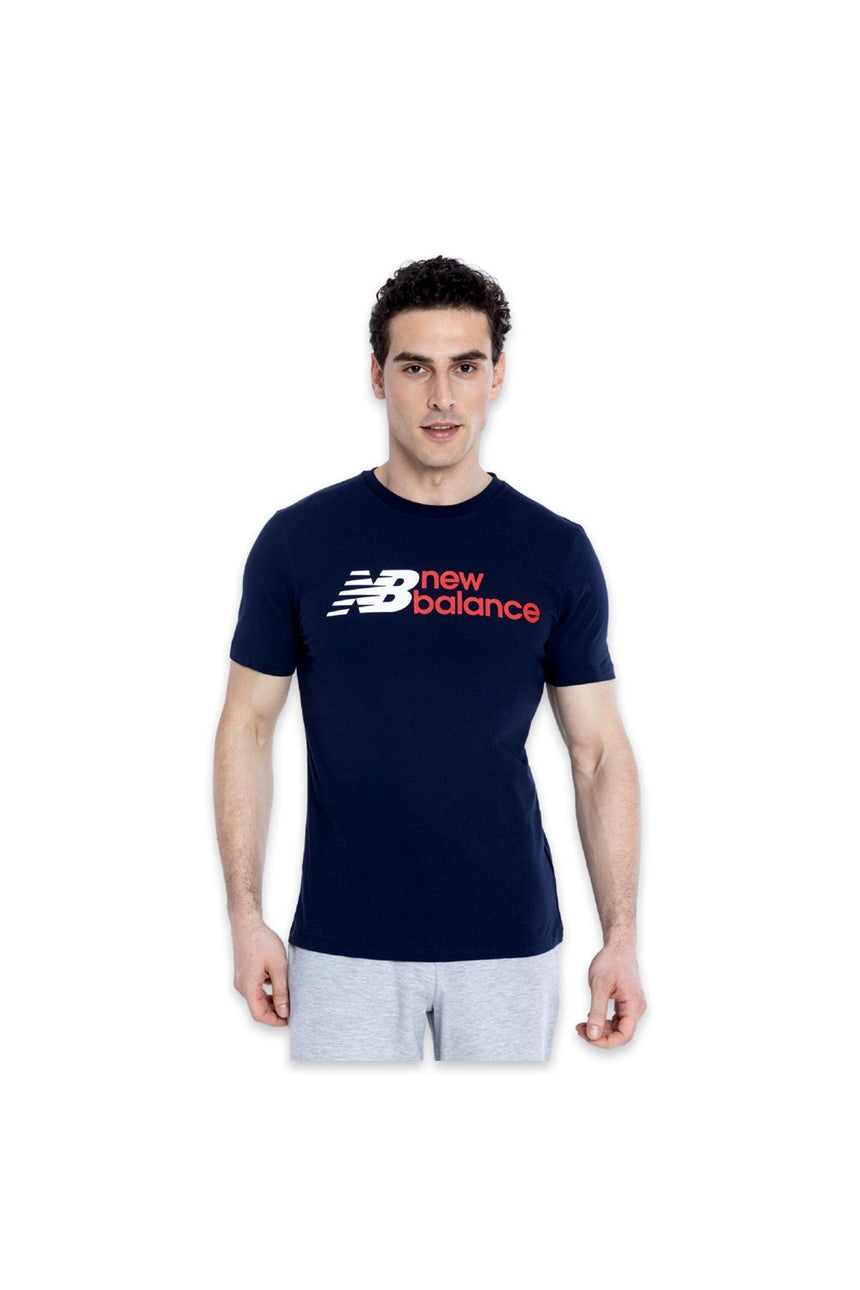 NEW BALANCE ERKEK T-SHİRT MNT1354 - Lacivert
