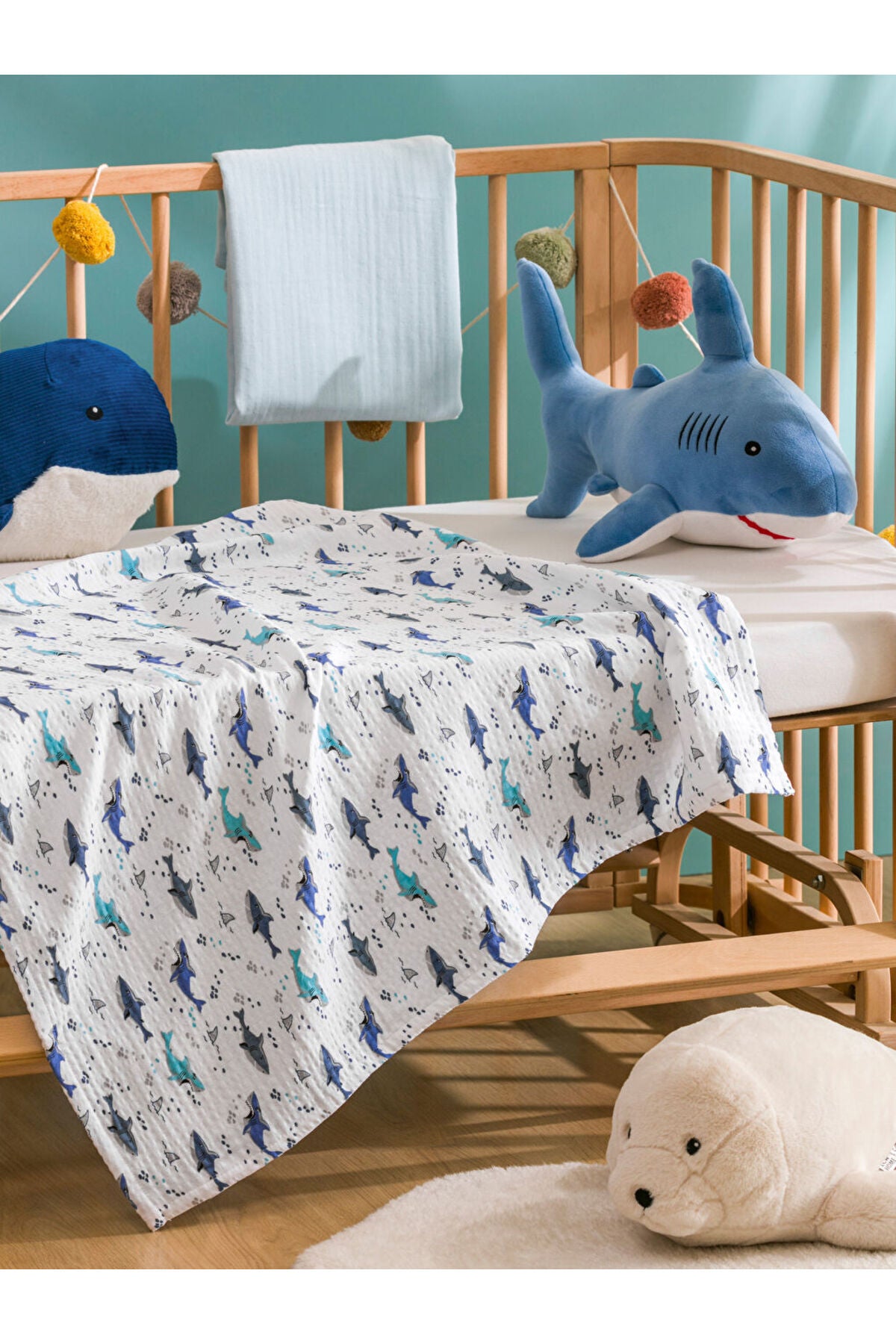 LC Waikiki Home 2'li Müslin Bebek Örtüsü S60067B1 - Karışık