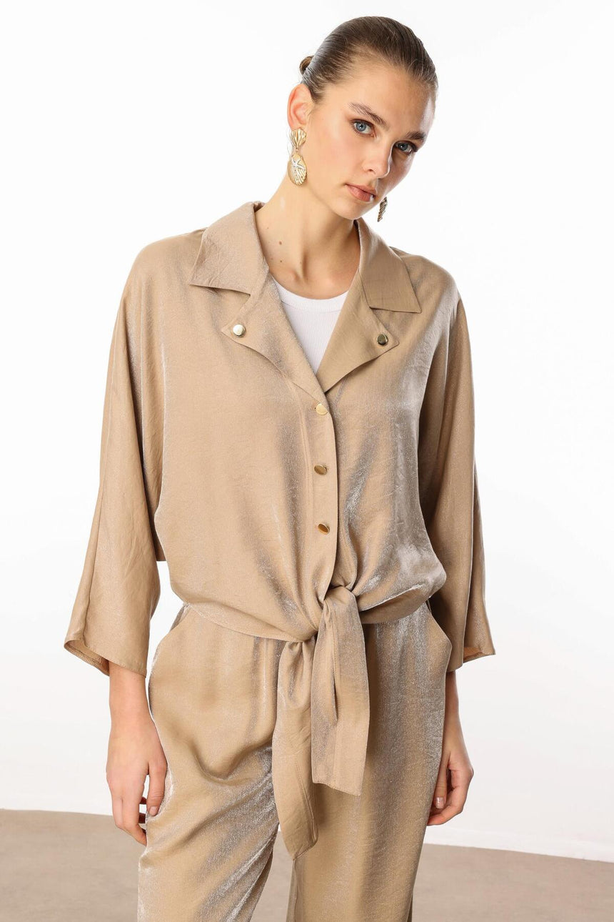 MODA İLGİ GÖMLEK ILG251GMK10047 - Kahverengi
