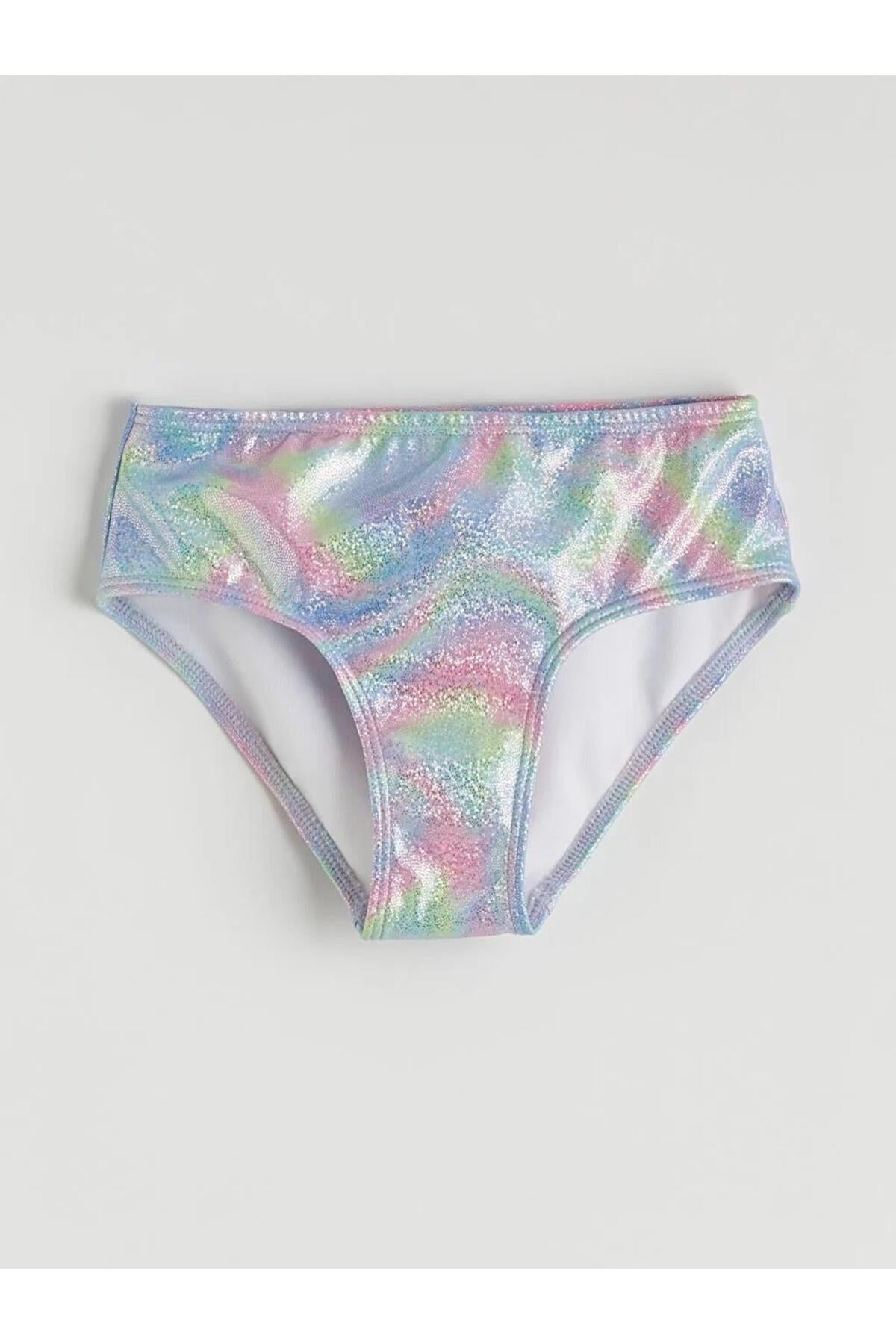 LC Waikiki Kız Çocuk Fırfırlı Bikini Takımı S6EA98C1 - Karışık