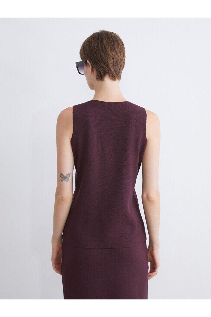 LC Waikiki Kadın Yelek W5EB82E8 - Bordo
