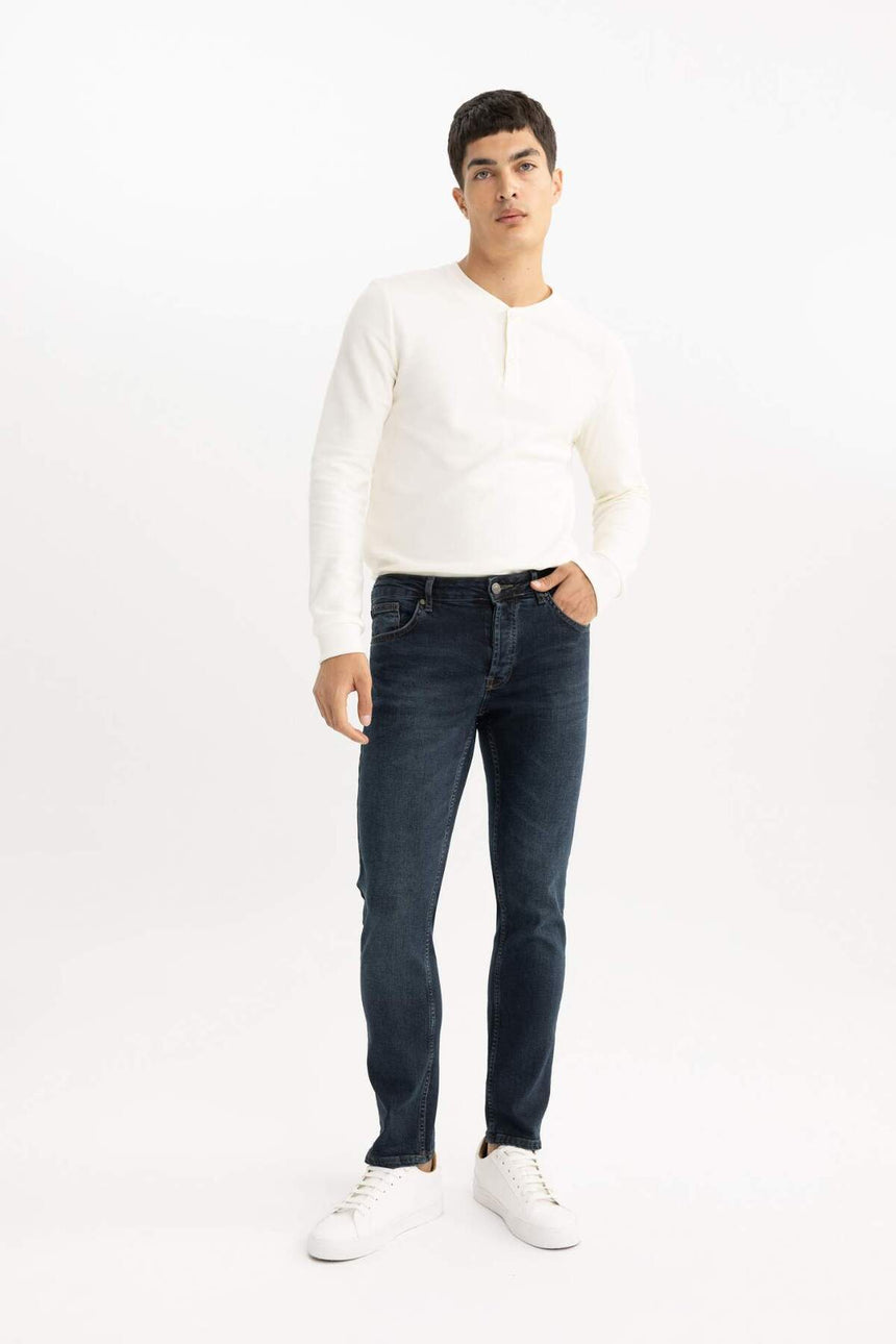 Defacto Erkek Denim Trousers B4860Ax - Koyu Mavi