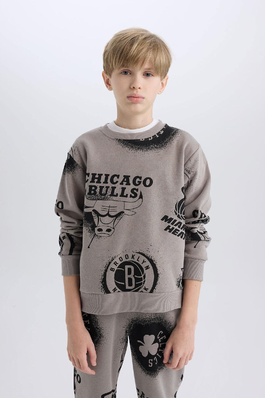 Defacto Çocuk Sweat Shirt Y4130A6 - Gri