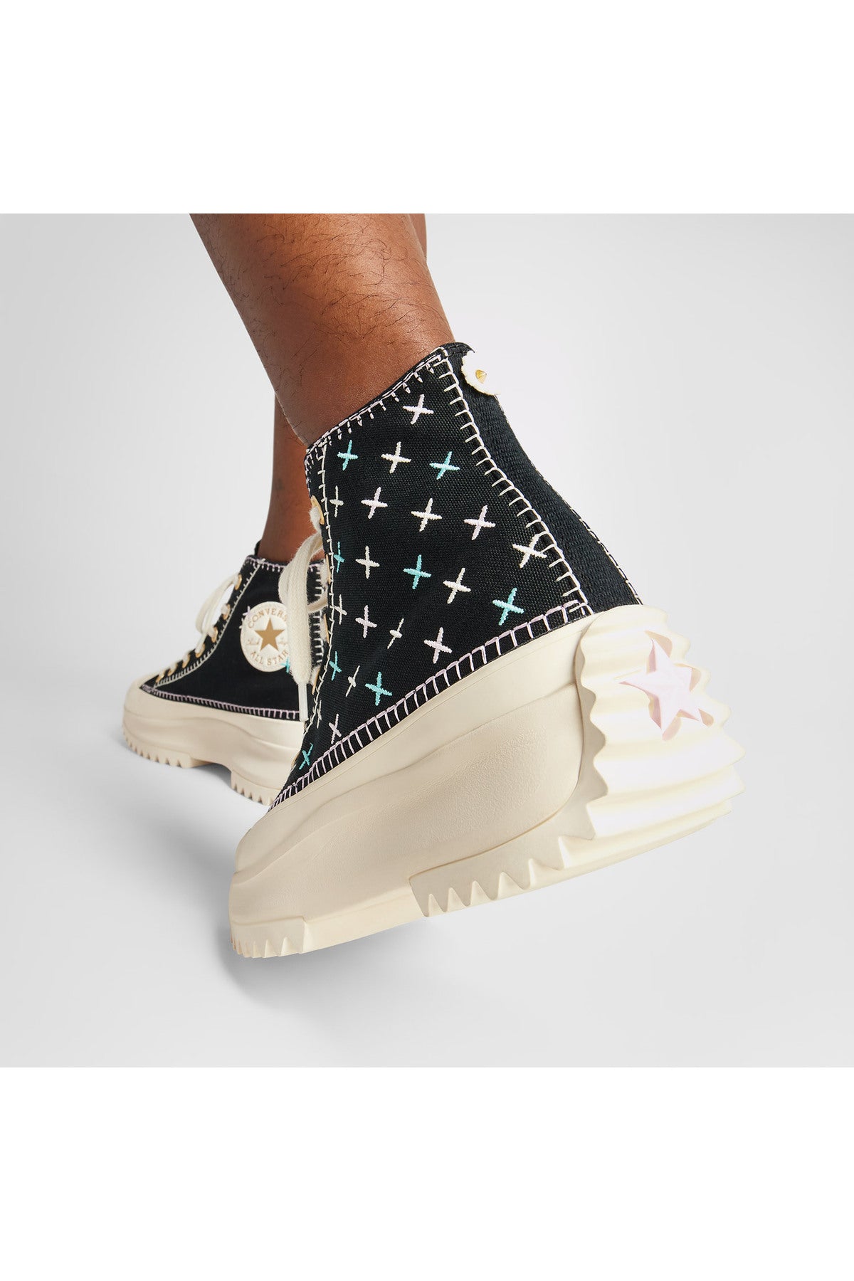 Converse Run Star Hike Platform Unisex Sneaker A08733C - Siyah