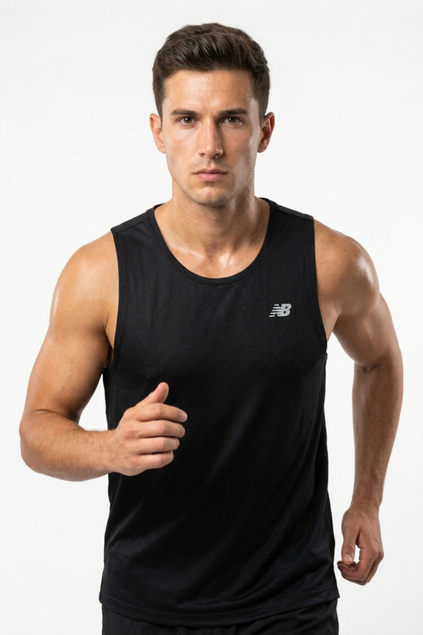 NEW BALANCE NB PERFORMANCE MEN TSHIRT MNT3652-BK - Siyah