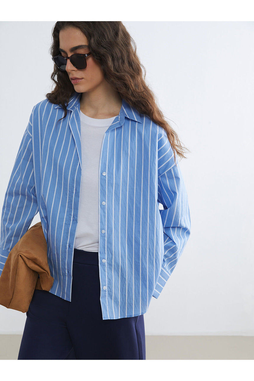 LCW KADIN S6K379B8 UK.GMK,SHIRTY-INDIGO - Mavi