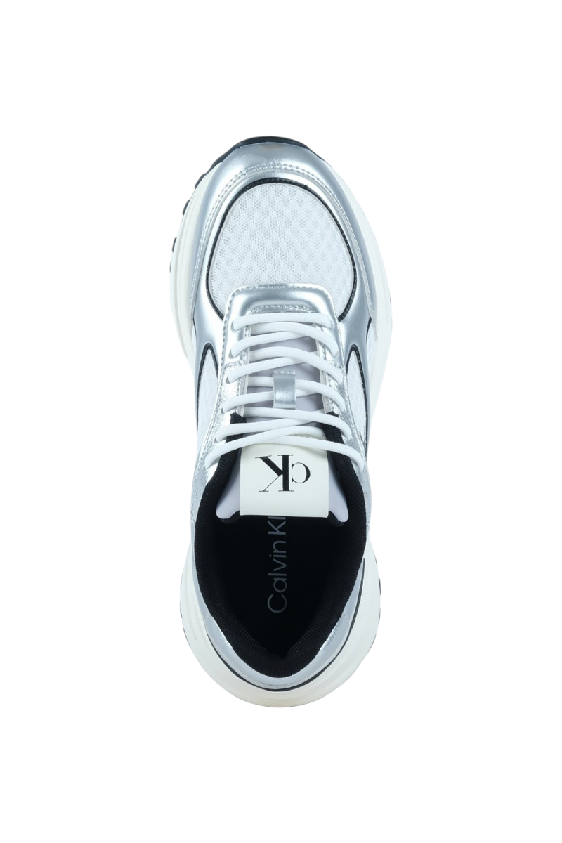 Sporline Calvin Klein gri renkli, sentetik ve poliüretan malzemeden üretilmiş şık kadın sneaker ayakkabı