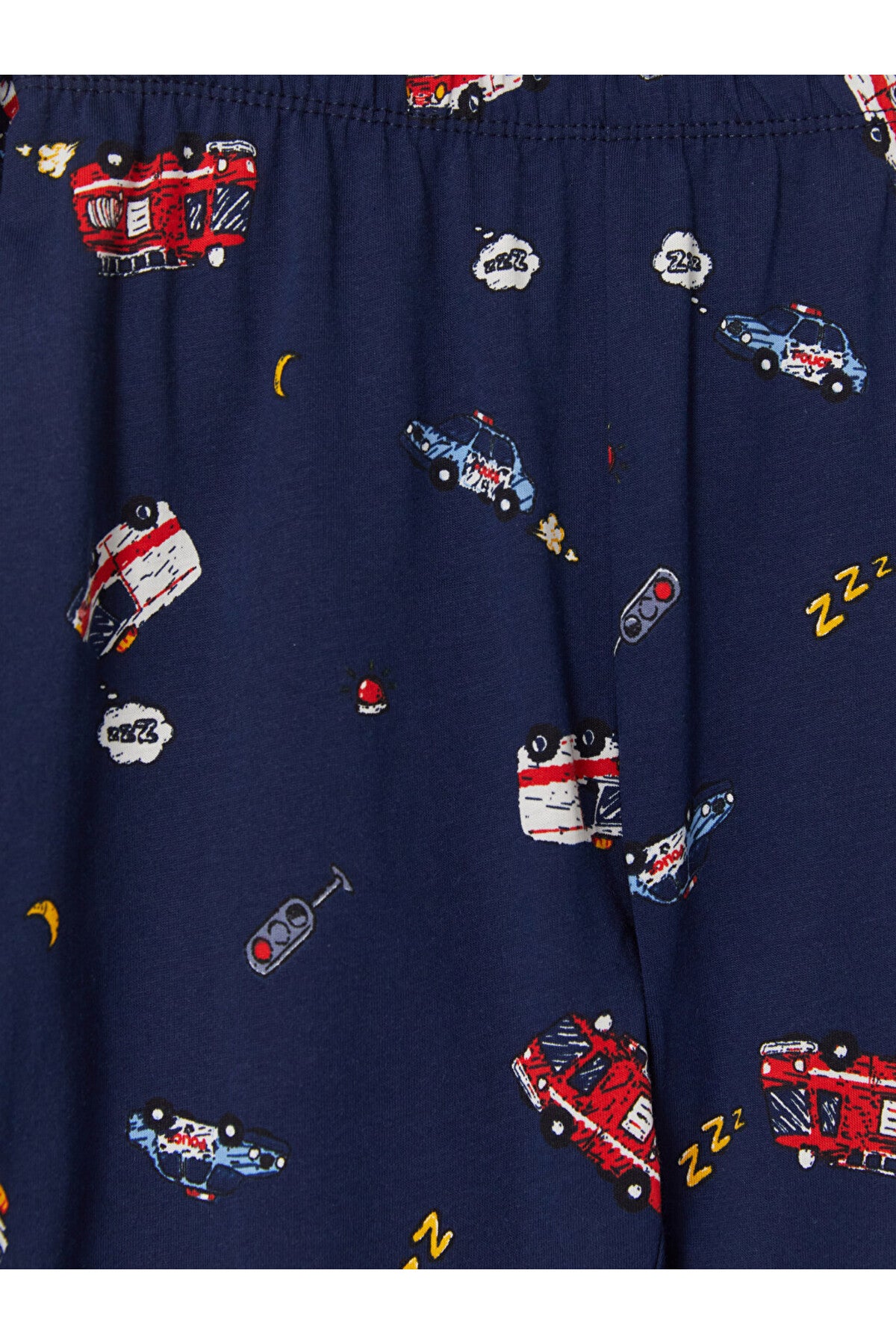 LC Waikiki Erkek Çocuk Penye Pijama Takımı W6C093D1 - Koyu Lacivert