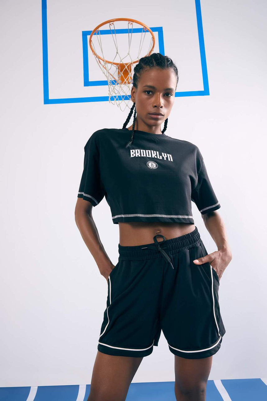 DeFacto B9953AX Kadın T-Shirt - Siyah